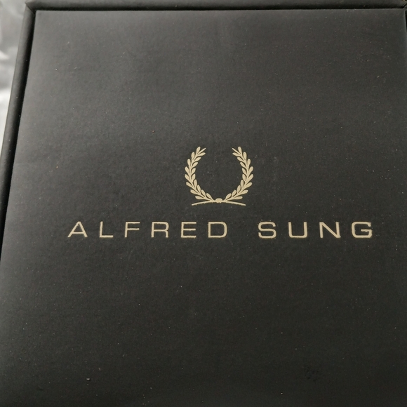 Alfred Sung ION Plated Rose Gold Japanese Movement Watch with Brown Gen - Picture 7 of 7